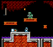 Tanque de energía del Escenario de Flame Man.