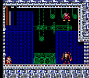 Doc Robot K-176 se instala el programa de datos de Metal Man en "Mega Man 3", NES.