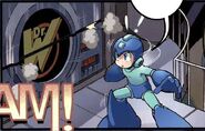 Meta en "¡Problema Conseguido!" del cómic "Mega Man" de Archie Comics.