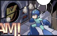 Puerta del Jefe en "¡Problema Conseguido!" del cómic "Mega Man" de Archie Comics.