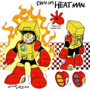 Perfil de Heat Man en "Mega Man Megamix".