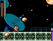 Mega Man utilizando el Power Stone en "Mega Man (Game Gear)".