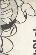 Komasaburo en "Batalla de Espacio-Tiempo - ¿¡El Enemigo del Futuro es Quién!?" del manga "Rockman World 2".