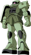 MS-06 Zaku II sirvió de base para el Sniper Joe original.