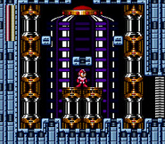 Fiebre de jefes en Escenario de Dr. Wily 4 en "Mega Man: The Wily Wars/Mega Man 3", Sega Genesis.