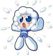 Ice Man como un Jefe en Mega Man Powered Up.