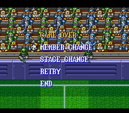 "Mega Man's Soccer"/Exhibition, SNES.