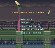 Ray Bit en los créditos de "Mega Man X", SNES.