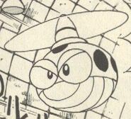 Taketento de Toad Man en "¡Detén la Ambición del Dr. Cossack!" del manga "Rockman 4".