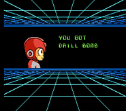 Obtención del Drill Bomb en "Mega Man 4", NES.