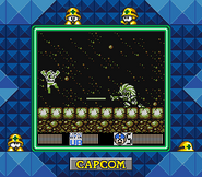 Uranus usando Spark Chaser en "Mega Man V", Super Game Boy.