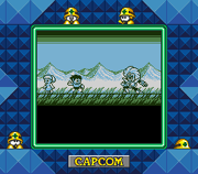 Roll es protegida por Rock ante la amenaza de . Roll terminaría huyendo.