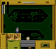 Obtención de Thunder Beam en "Mega Man: The Wily Wars/Mega Man", Sega Genesis.