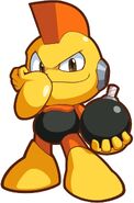 Bomb Man como personaje jugable en "Mega Man Powered Up".