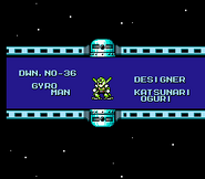 "Mega Man 5", diseñador de Gyro Man.