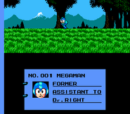 Mega Man en el epílogo de "Mega Man 3", NES.