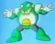 Toad Man en el comercial de "Rockman 4: Aratanaru Yabou!!".