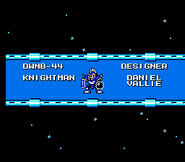 "Mega Man 6", diseñador de Knight Man.