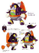 Concepto de Chill Penguin diseñado en Mega Man Maverick Hunter X