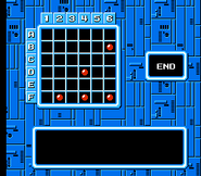 Pantalla de contraseña de "Mega Man 6", NES.