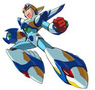 Mega Man X vistiendo la Falcon Armor