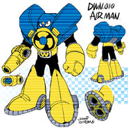 Perfil de Air Man en "Mega Man Megamix".