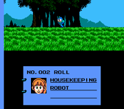 Roll aparece registrado como robot No.002 en la "Lista Numerada de Robots hechos por el Dr. Light".