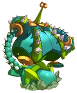 Ilustración de Glacier le Cactank en su forma verdadera.