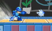 Mega Man usando el Ice Slasher en "Super Smash Bros. para Nintendo 3DS / Wii U".