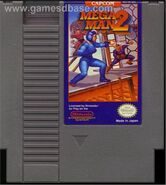 Cartucho de Nintendo Entertainment System de "Mega Man 2".