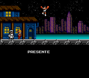 Roll y el Dr. Light en los créditos de Mega Man en Mega Man: The Wily Wars.