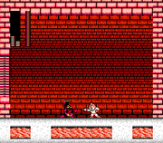 Crash Bomber restaurando el medidor de energía de Heat Man en "Mega Man 2", NES.