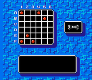Pantalla de contraseña de "Mega Man 4", NES.