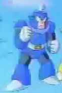 Dive Man en el comercial de "Rockman 4: Aratanaru Yabou!!".