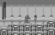 Mega Man utilizando el Barrier Wind