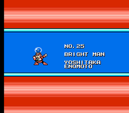 "Mega Man 4", diseñador de Bright Man.
