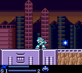 Mega Man X utilizando el Shotgun Ice (normal) en "Mega Man Xtreme", Game Boy Color.