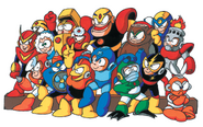 Personajes de "Mega Man" y "Mega Man 2".