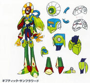 Concept-Art de Gravity Antonion en "R20 Rockman and Rockman X Official Complete Works".
