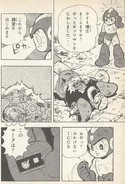 SI-015.jpg (234 kB) Mega Man escaneando a Guts Man encontrado el chip C.I. "W", "El Guerrero de la Paz ¡¡Rockman Está Aquí!!" del manga "Rockman".
