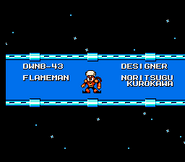 "Mega Man 6", diseñador de Flame Man.