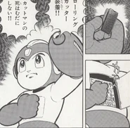 ChipCI.jpg (445 kB) Mega Man con el chip C.I. de Cut Man, "¡¡La Marcha de los Robots Fuera de Control!!" del manga "¡¡La Marcha de los Robots Fuera de Control!!".