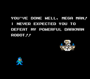 Mega Man descubriendo el engaño del Dr. Wily.