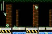 Mega Man usando el Tornado Blow en Mega Man 9