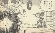 Primer Piso de la Fortaleza de Blues en "La Fortaleza de Blues ¡Acometida!" del manga "Rockman 5".