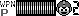 Medidor de energía de vida en "Mega Man III", Game Boy. Es el medidor de vida de Mega Man, siendo un medidor horizontal que se coloca en la parte inferior central de la pantalla. Compuesto por 19 unidades.