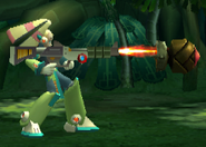 Pallette usando el Blast Launcher