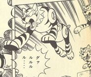 Sumatran en "La Fortaleza de Blues ¡Acometida!" del manga "Rockman 5".