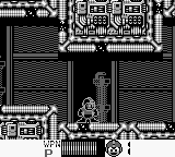 Disparo cargado del New Mega Buster en "Mega Man III", Game Boy.