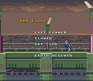 Sky Claw en los créditos de "Mega Man X", SNES.
